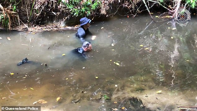 Police have yet to find any trace of the teenager despite several searches in bushland surrounding the town, including for diving equipment (pictured) and a human remains detection dog.