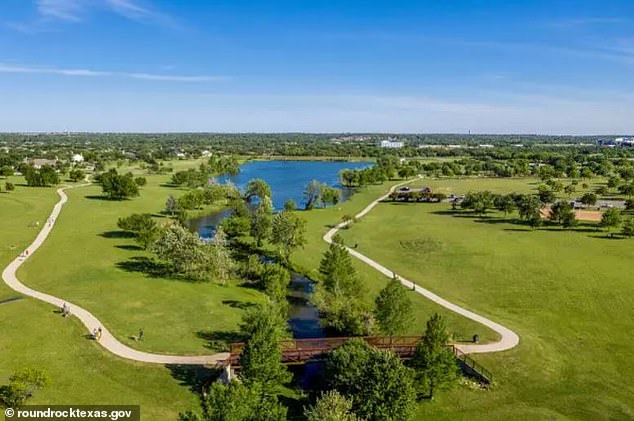 Old Settlers Park (seen here) is the largest park in the city of Round Rock, stretching across 645 acres of land. A search is currently underway for the only suspect.