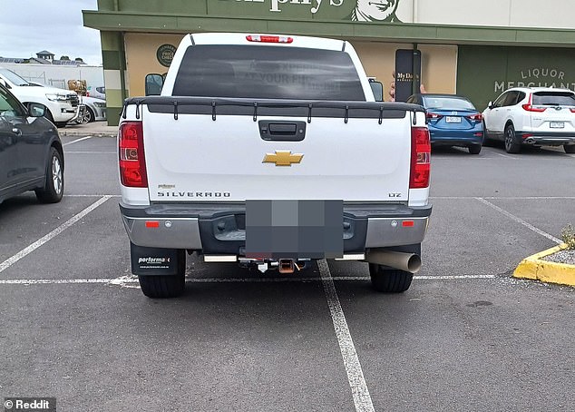 Photos of 'truckzillas' overflowing parking spaces in Australia have circulated on Reddit