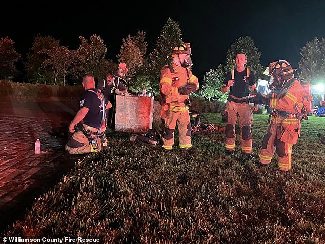 His home is located on a long road with a long driveway in a remote location, so all eight Williamson County fire stations were deployed.