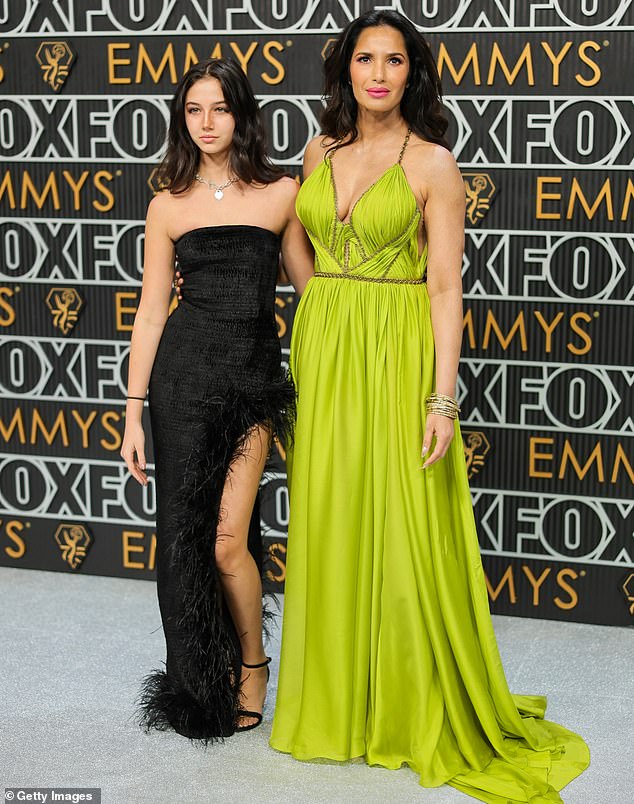 Earlier last week, while at LAX, Padma revealed to TMZ that she doesn't want her daughter, Krishna, 14, to follow in her modeling footsteps; Padma and her daughter seen in January in Los Angeles