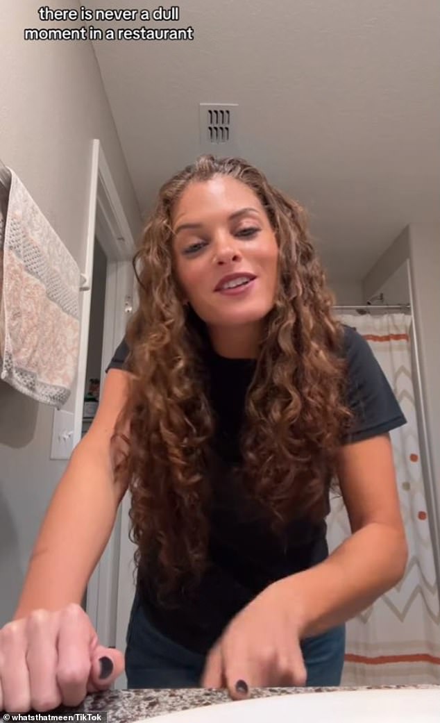 Many of Gina's TikTok videos reflect life working as a restaurant waitress.