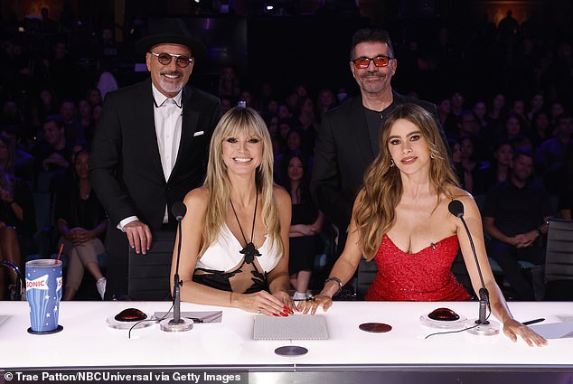 Terry was still drunk in the hospital, but Howie said she made a full recovery. 'There is no scar. She is beautiful'; seen with his America's Got Talent co-stars Heidi Klum, Simon Cowell and Sofia Vergara.