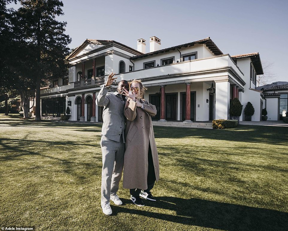 She purchased the large property two years ago with her husband Rich Paul (pictured together), which was previously owned by Sylvester Stallone.