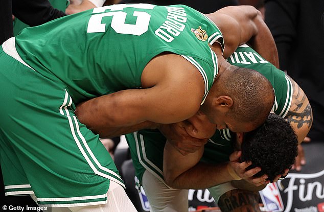 Tatum cried after winning his first NBA championship over the Mavericks on Monday.