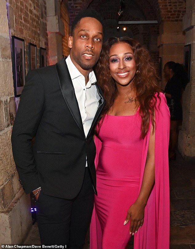 Alexandra and Lemar were in party spirit as they celebrated their performance.