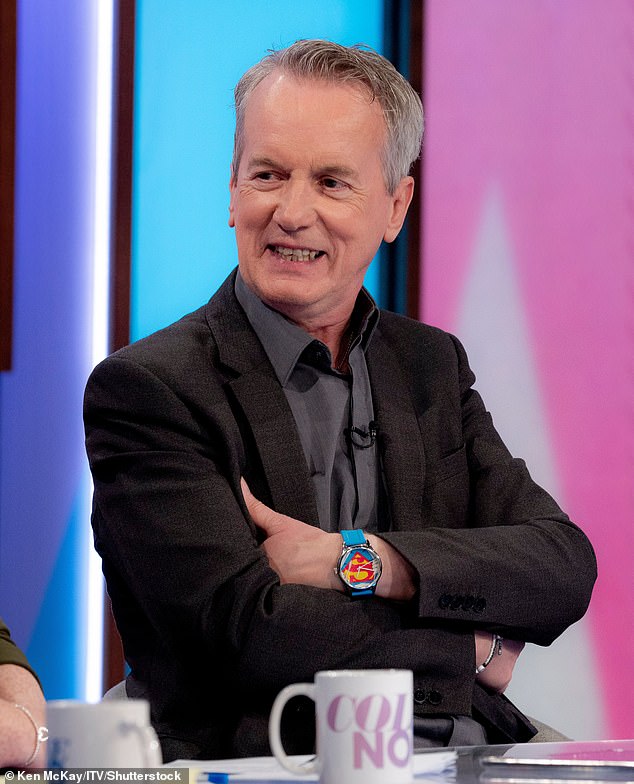 Like Alex, Frank Skinner (pictured), Jimmy Carr and Ricky Gervais have previously been open with their views on cancel culture.