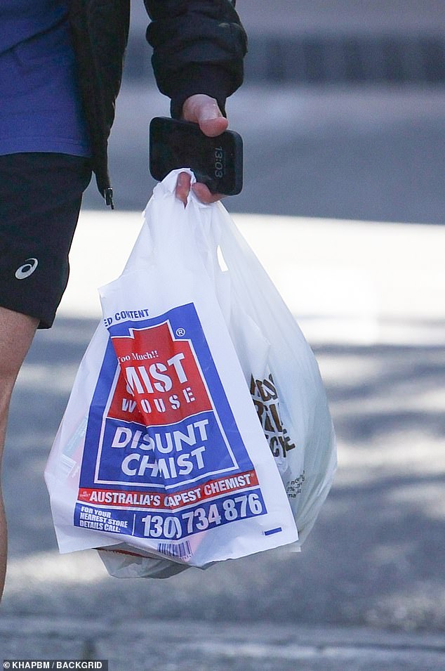 He was stocking up on essentials, including a Gillette razor to keep his look well-groomed.