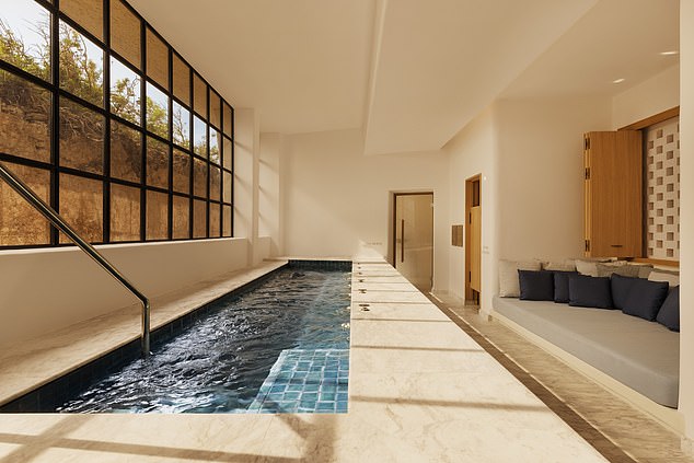 In the photo, the spa at Six Senses Ibiza, a luxury resort on the north coast of the island.