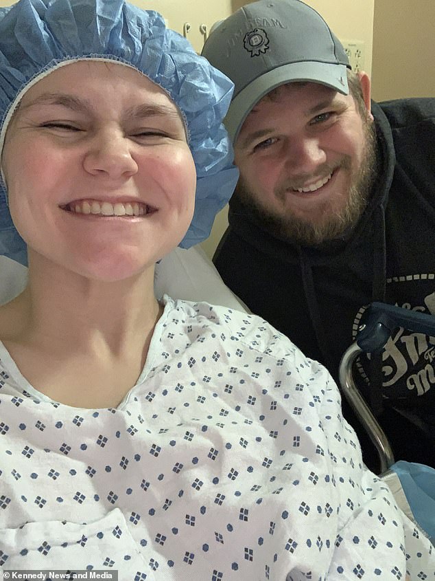 The newlyweds in the hospital after the bride breaks her ankle. Doctors confirmed that Mary's ankle was broken in two places and would require surgery.