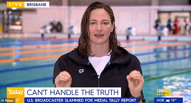 Cate Campbell started a dispute with the United States after the world championship