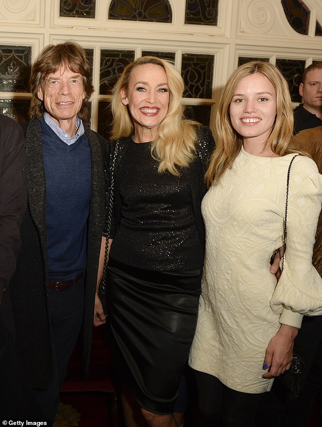 Georgia's famous parents, Mick Jagger and Jerry Hall, are preparing to welcome another grandchild after the incredible news about their daughters (pictured together in 2014).