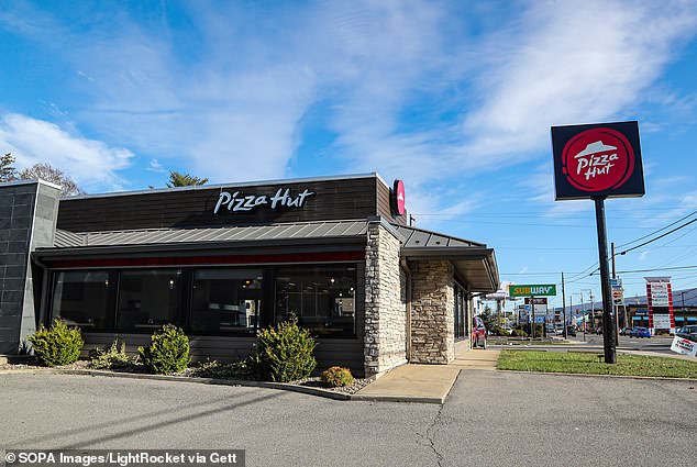 On Friday, more than a dozen Pizza Hut locations in Indiana were closed, and EYM Group, which operates them, said the company's failure to modernize its menus was to blame (file image)