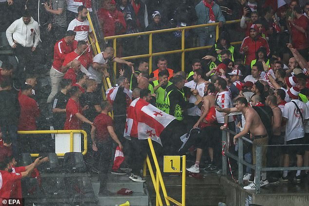 1718726657 631 Turkey vs Georgia goes ahead despite chaotic scenes in Dortmund