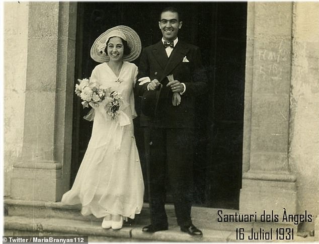 Marero, photographed on her wedding day in 1931, at age 24, has survived two world wars, a civil war and two pandemics.