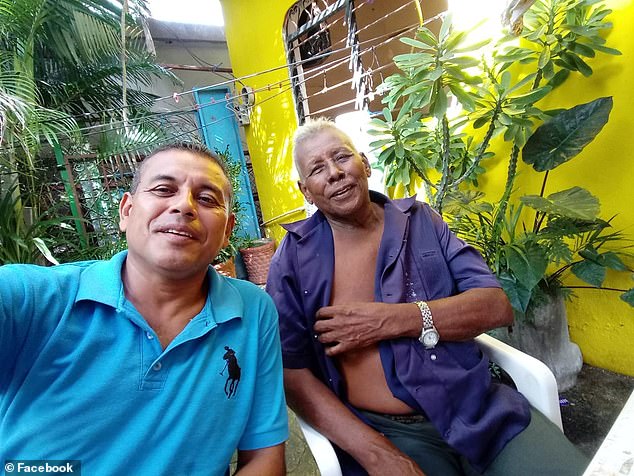 Salvador Villalba, mayor-elect of the southern Mexican city of Copala, poses with his father in a photo, one of many he shared on Facebook on Sunday to celebrate Father's Day.