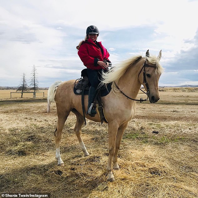 Shania contracted the tick-borne disease in 2003 after being bitten by a tick while horseback riding in a forest, just before going on tour (pictured in January 2022).