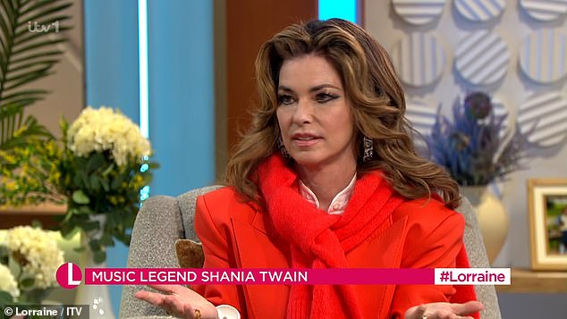 Shania Twain revealed that it was 