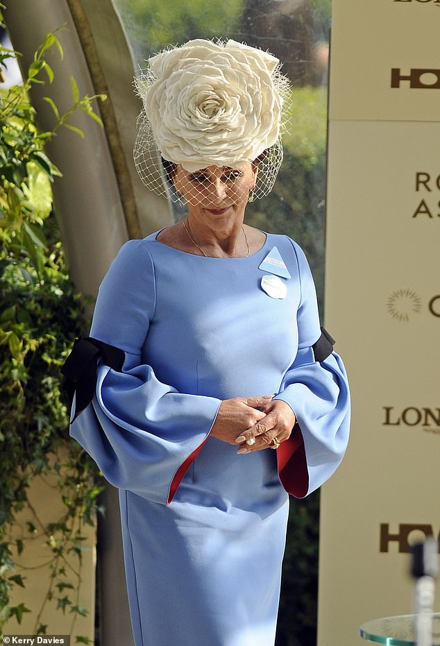 The Strictly Come Dancing judge, 63, smiled as she helped present awards to the winners at Ascot Racecourse.