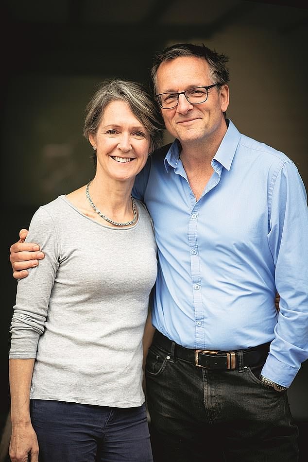 Pictured: Dr Michael Mosley (right), missing earlier this month, with his wife Clare Bailey.