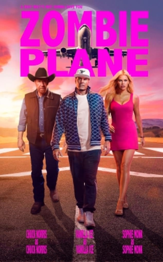 Zombie Plane will co-star Sophie Monk, American rapper Vanilla Ice and the film's famous 'tough guy' Chuck Norris; they all play 'fictional' versions of themselves.