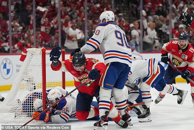 It was another physical game between the Oilers and Panthers in the Stanley Cup Finals.