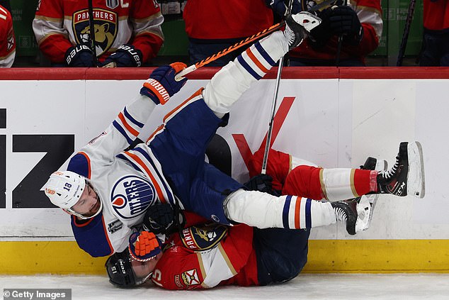 Oilers tried to set the tone physically from the jump as they returned to road play