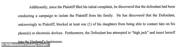 Cyrus' team said Firerose had waged 'a campaign' to isolate him from his family and blocked at least one of his daughters from contacting him.