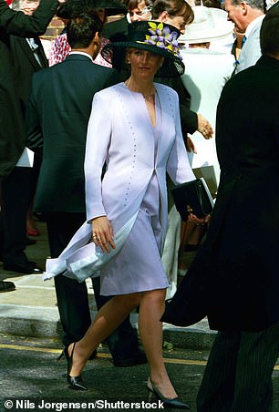 Sophie attends the wedding of her costume designer, Samantha Keswick, in May 1999.