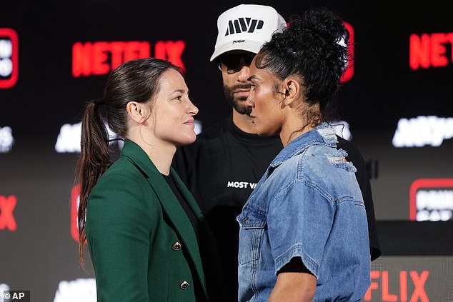 Instead, Serrano will face Stevie Morgan on July 20 after her long-awaited rematch with Katie Taylor (left) was moved to the November 15 date.