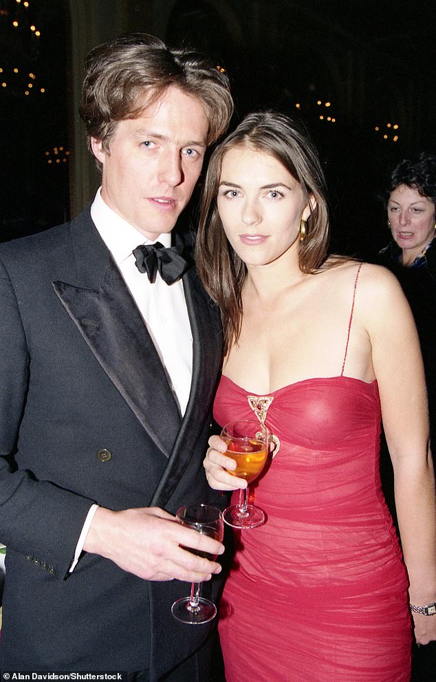 Elizabeth previously dated Hugh Grant, 63, for 13 years; However, the couple split in 2000 after enduring a cheating scandal and Hugh's arrest in 1995 for soliciting a sex worker (both pictured in 1993).