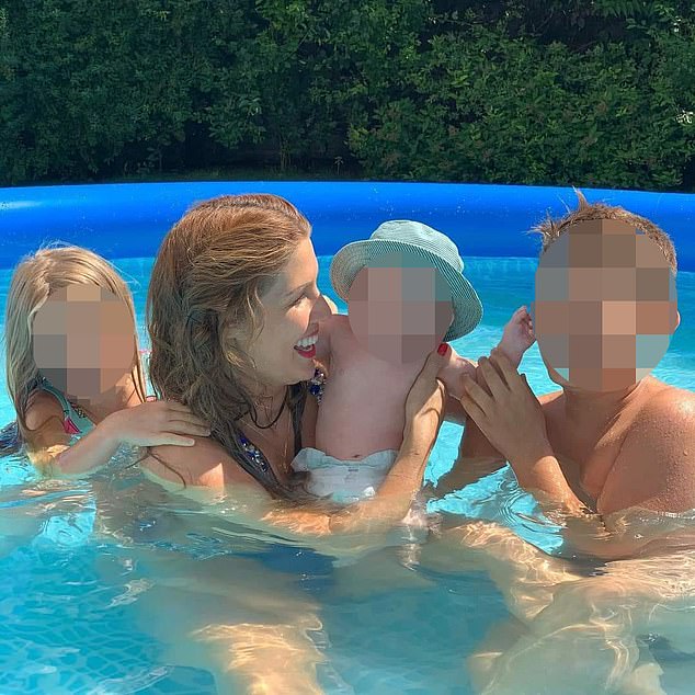 The TV star leaves behind her three young children (pictured)