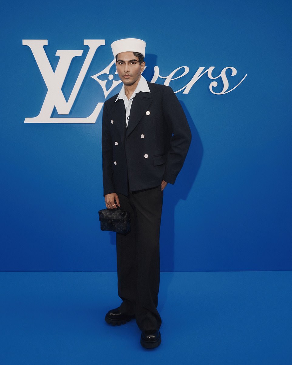 British influencer Rahi Chadda made sure all eyes were on him when he arrived on the blue carpet.