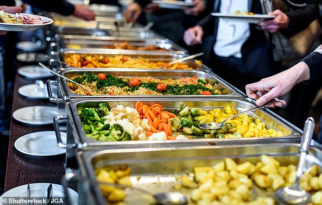 A chef warned restaurant customers to stay away from salad bars and buffet tables.