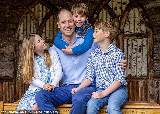 Royal expert Robert Jobson said Kate Middleton plays a crucial role in King Charles' relationship with his three grandchildren. Prince William photographed with Prince George, Princess Charlotte and Prince Louis in June 2023