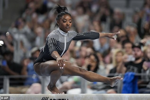 The four-time gold medalist placed first at the 2024 US Gymnastics Championships in May.