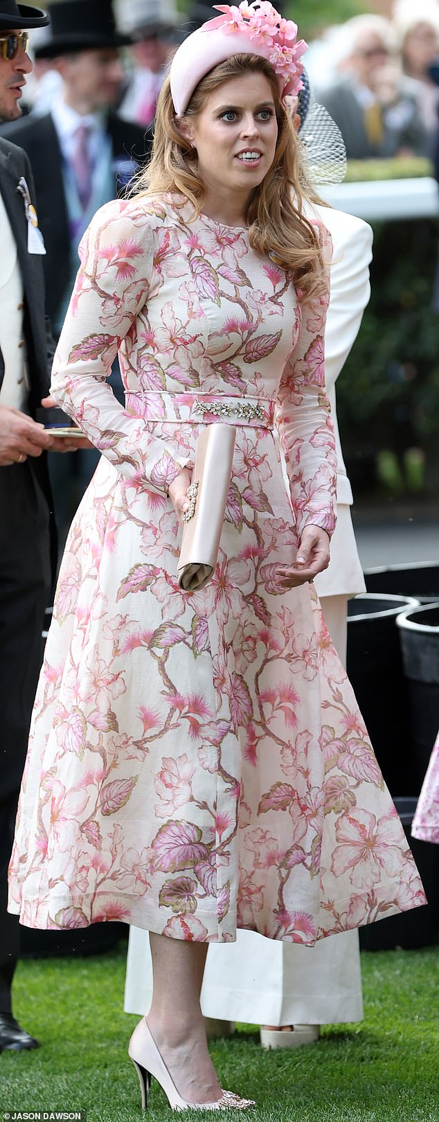 A few days later, Princess Beatrice (pictured) wore the same dress while attending the second day of Royal Ascot in Berkshire.