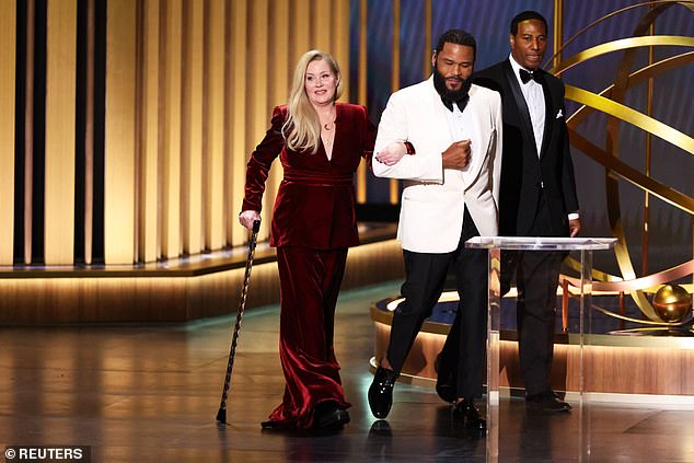 The episode, which was recorded in early 2024, also saw Christina, 52, reflect on her appearance at the Emmys, which she described as the most challenging day of her life; in the photo