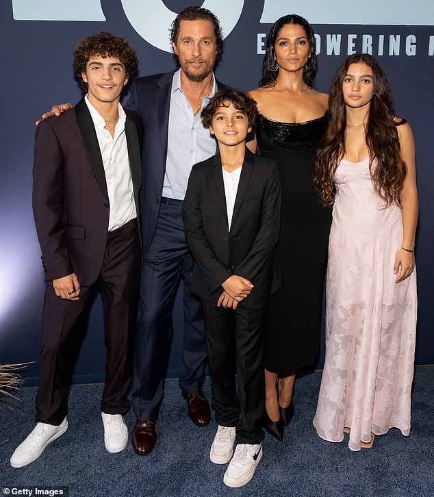 The Dazed and Confused star, 54, moved to Texas in 2014 with Alves, 41, and their sons Levi, 15, Livingston, 11, and daughter Vida, 14.