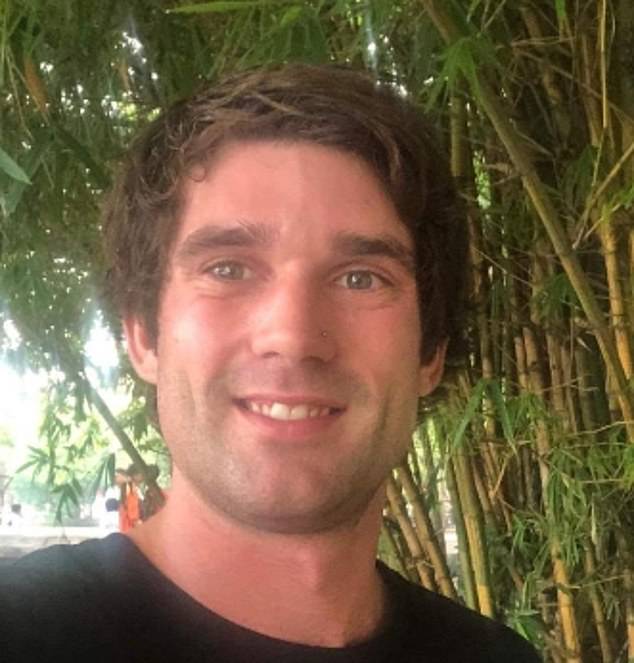 The coroner found diving instructor Jarrod Davies, 27 (pictured), was drunk and had been assaulted at a location before disappearing at the end of Elizabeth Street pier in Hobart.