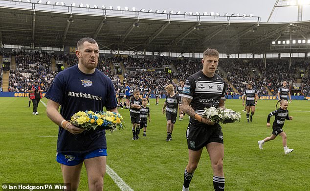 Leeds Rhinos paid tribute to Burrow before the game against Hull and will do so again on Friday in their first home game since his death.