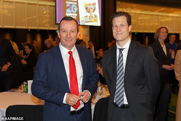 Channel Seven's director of news and current affairs and editor-in-chief of Seven West Media, Anthony De Ceglie (pictured right with former WA premier Mark McGowan), has moved across the country for his new post.