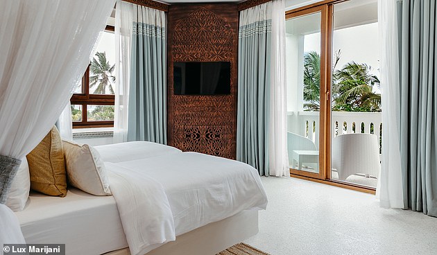 Sarfraz checks into Lux Marijani, pictured above, a new 82-room resort on the northeast coast