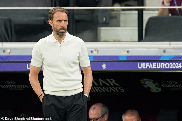 Ferdinand and Richards also questioned Gareth Southgate's (pictured) tactics as England appeared to be going too deep.