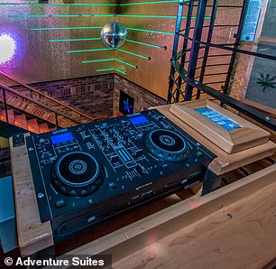 Guests can mix their own music and create a soundtrack at the DJ station (pictured)