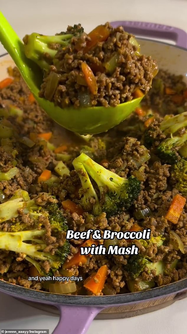 Jen's cheap beef curry and broccoli and mash recipe is a delicious winter warmer