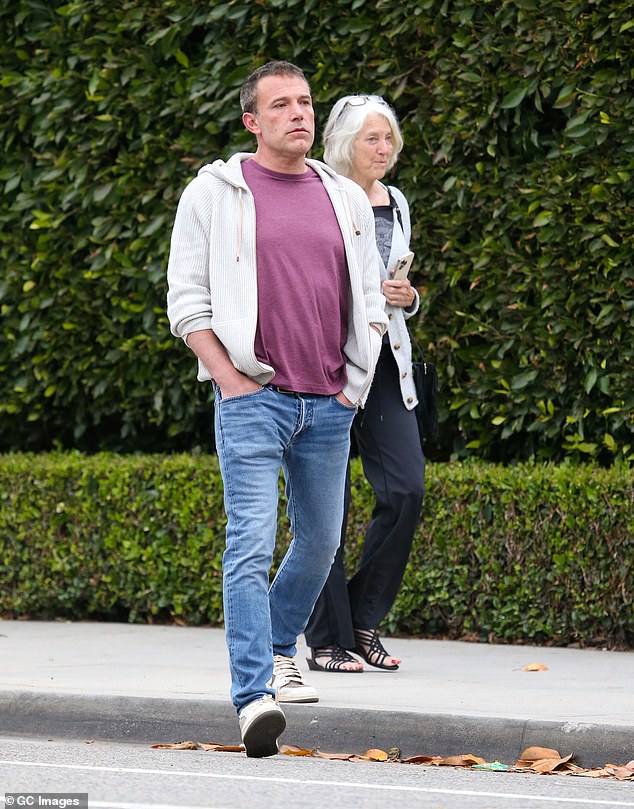 Ben, 51, seen on June 11 in Los Angeles with his mother.