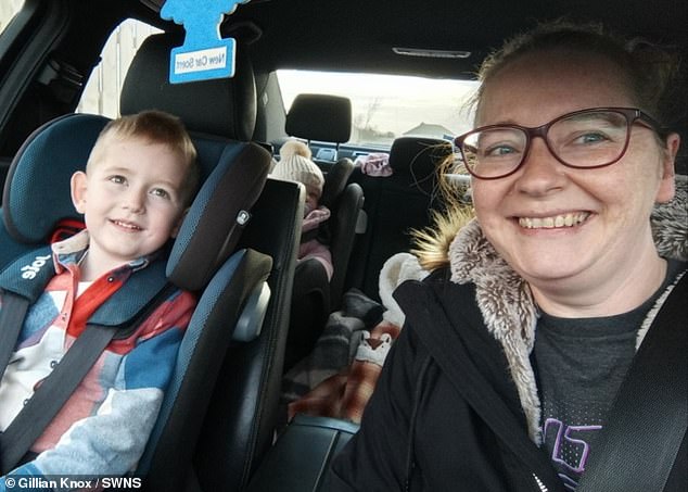 Gillian, pictured with her children Zach, Rory and Hailie, said the children are raised as cousins ​​and all live just a few minutes' drive from each other.