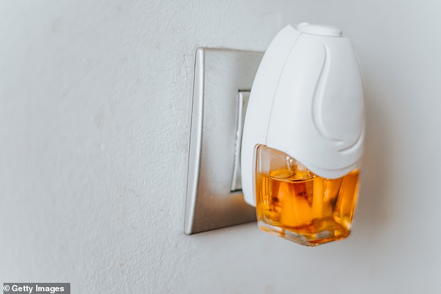 Air fresheners like Glade Plug-ins contain volatile organic compounds (VOCs) including formaldehyde, which can irritate the eyes, nose, and throat when exposed to them for short periods.