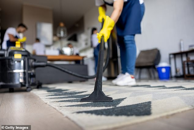 Shampoos used for deep cleaning carpets or rugs 